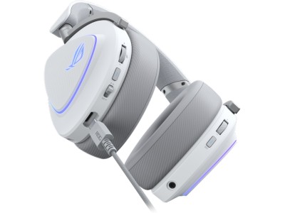 Asus ROG Delta II Trådlöst Gamingheadset, Bluetooth/3,5 mm, RGB - Vit#5
