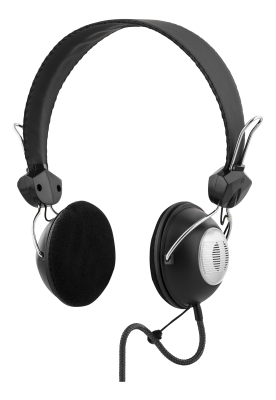 Deltaco HL-30, volymkontroll, 4-polig 3,5mm, 2 m kabel