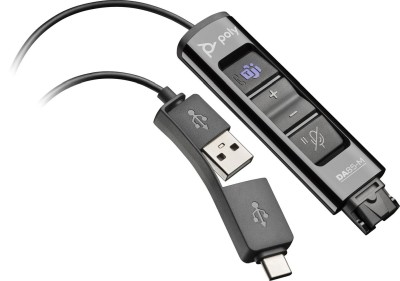 Hp - Poly Da85-M Teams Certified Usb To Qd Smart Digital Headset Adaptor