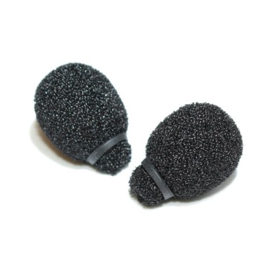 RYCOTE Lavalier Foams Miniature Black 2-Pack
