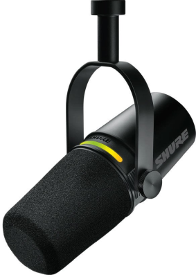 Shure MV7+-K , avancerad brusreducering, USB-C/XLR - Svart