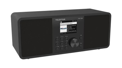 Internetradio Telestar TOP 250 DAB+/FM, 20W RMS - Svart