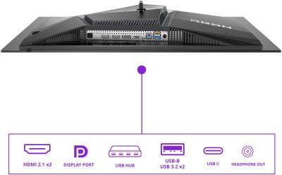 26.5" AOC AG276UZD, QD OLED 4K/3840x2160, 0.03 ms, 240Hz G-Sync, höjdjusterbar, pivot, 2xHDMI/DP/USB-C 65W, USB 3.2-hubb, högtalare#9