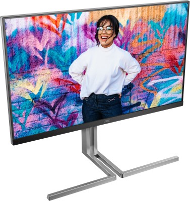 31.5" AOC U32U3CV, Nano IPS 4K/3840x2160, höjdjusterbar, pivot, 2xHDMI/DP/USB-C 96W, USB 3.2-hubb, högtalare#2