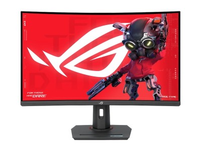 31.5" Asus ROG Strix XG32WCMS, Curved Fast VA 2560x1440, 1 ms, 280Hz FreeSync, HDR10, 1500R, höjdjusterbar, HDMI/DP/USB-C 15W