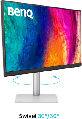 31.5" BenQ PD3226G, IPS 4K/3840x2160, 1 ms, 144Hz FreeSync Premium, HDR10, höjdjusterbar, pivot, HDMI/DP/2xTB4/USB-C 90W, USB 3.2-hubb, högtalare, KVM-switch#3