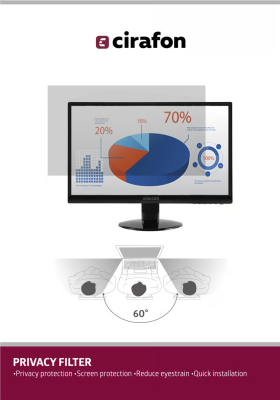 Cirafon Privacy Filter 24" 531x 298mm 16:9