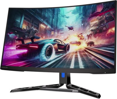 31.5" Lenovo Legion R32qc-30, Curved VA 2560x1440, 0.5 ms, 180Hz FreeSync, 1500R, höjdjusterbar, högtalare, 2xHDMI/DP