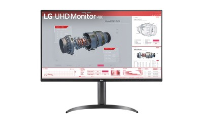 31.5" LG 32BR55UK, VA 3840x2160, 4 ms, HDR10, höjdjusterbar, pivot, 2xHDMI/DP/USB-C 65W, högtalare, USB 3.2-hubb#2