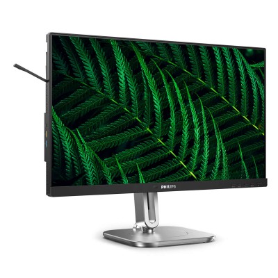 23.8" Philips 24B2G5200, IPS 1920x1080, 4 ms, 100Hz, höjdjusterbar, pivot, VGA/HDMI/DP, högtalare, USB 3.2-hubb