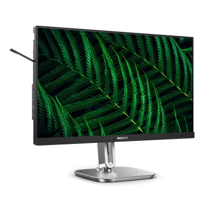 23.8" Philips 24B2G5301, IPS 1920x1080, 4 ms, 75Hz, höjdjusterbar, pivot, VGA/HDMI/DP/USB-C 100W, LAN, högtalare, USB 3.2-hubb