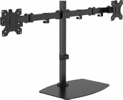 Bordsstativ Vision Freestanding Dual Monitor Desk Stand för 2 skärmar 13-27" - Svart