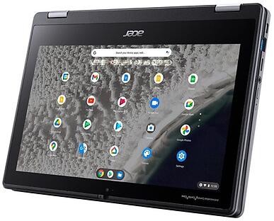 Acer Chromebook Spin 511 R757T-TCO-C9QE, 11.6" HD IPS touch, Intel N150, 8 GB, 64 GB eMMC, WiFi 6E, Chrome OS