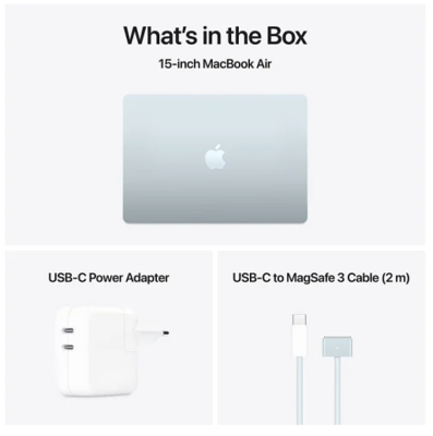 Apple MacBook Air 15.3 tum, Apple M4 10-core CPU 10-core GPU, 24 GB, 512 GB SSD - Himmelsblå#3