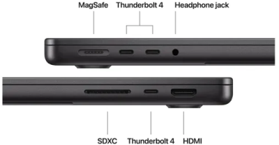 Apple MacBook Pro 14 tum, M5 Max 18-Core CPU 40-Core GPU, 48 GB minne, 2 TB SSD - Rymdsvart#3