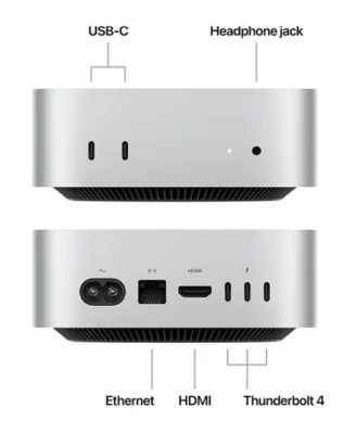 Apple Mac Mini, Apple M4 Pro 12-core CPU 16-core GPU, 48 GB, 512 GB SSD, 10Gbe LAN#2