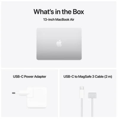 Apple MacBook Air 13.6 tum, Apple M4 10-core CPU 8-core GPU, 16 GB, 256 GB SSD - Silver#3