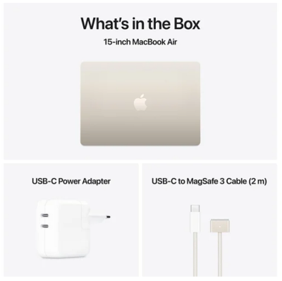 Apple MacBook Air 15.3 tum, Apple M4 10-core CPU 10-core GPU, 16 GB, 512 GB SSD - Stjärnglans#3