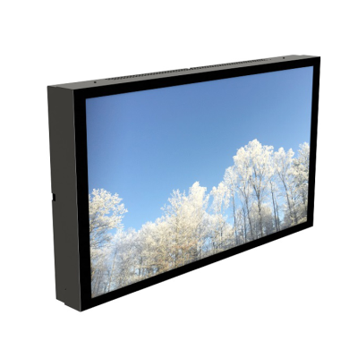 HI-ND Outdoor Wall Casing till LG 55XE4F, liggande/stående med lås - Svart#2