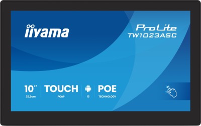 10.1" iiyama ProLite TW1023ASC-B3P, IPS 1280x800 touch, LAN/WiFi, högtalare, Android, 24/7-drift#2