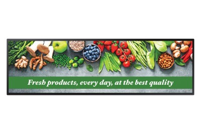 37" Samsung SH37C Stretch, 1920x540, LAN/WiFi, Tizen, 24/7-drift