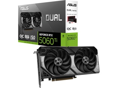 Asus GeForce RTX 5060 Ti DUAL OC 8 GB GDDR7, HDMI/3xDP