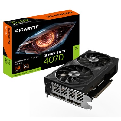 Gigabyte GeForce RTX 4070 Windforce 2X OCV2 12 GB GDDR6, HDMI/3xDP