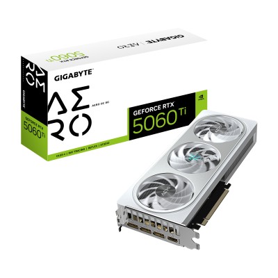 Gigabyte GeForce RTX 5060 Ti AERO OC 8 GB GDDR7, HDMI/3xDP, RGB Lighting#1