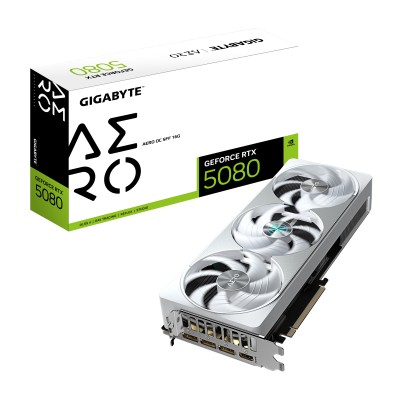 Gigabyte GeForce RTX 5080 Aero OC 16 GB GDDR7, HDMI/3xDP, RGB