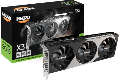 Nvidia RTX 5080 16GB GDDR7 3DP/HDMI 2617MHz 10752CUDA 1801AI-TOPS 360/850W 4mon PCIe5 304mm 2-slot Inno3D2403780