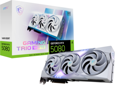 MSI GeForce RTX 5080 Gaming Trio OC White 16 GB GDDR7, HDMI/3xDP#2