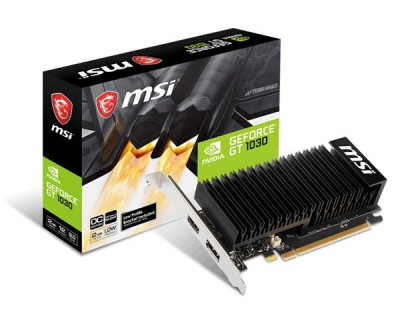 MSI GeForce GT 1030 LP OC 2 GB GDDR4, HDMI/DP, fläktlöst, inkl. Low Profile-plåt#1