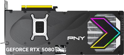 Nvidia RTX 5080 16GB GDDR7 3DP/HDMI 2775MHz 10752CUDA/1801AI-TOPS 360/850W 4mon PCIe5 329mm 3-slot PNY ARGB OC Epic-X Triple Fan#3