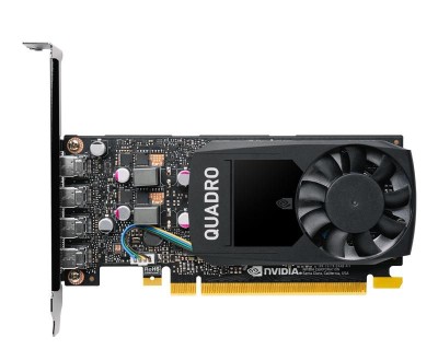 PNY Quadro P1000 V2, 4 GB GDDR5, Low Profile, 4xMiniDP inkl. adaptrar MiniDP-->DP