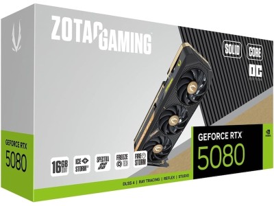 Zotac GeForce RTX 5080 Solid Core OC 16 GB GDDR7, HDMI/3xDP, Spectra RGB Lighting#1