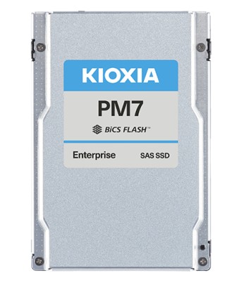15,38 TB Kioxia PM7-R Series 2.5" SSD, SAS 4.0, 24 Gbit/s