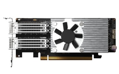 QNAP QXG-100G2SF-E810 - Nätverksadapter - PCIe 4.0 x16 låg profil - 100 Gigabit QSFP28 x 2 - för QNAP TS-H2490FU