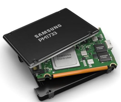 1,92TB U.2 SSD 15W 7000/2400MB/s 1,0DWPD 800k/100k IOPS PM1733 EVT2 Server PCIe4-dual port 2,5tum Samsung