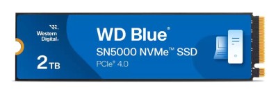 2 TB WD Blue SN5000 SSD, M.2 2280 NVMe PCIe Gen.4
