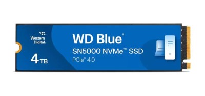 4 TB WD Blue SN5000 SSD, M.2 2280 NVMe PCIe Gen.4