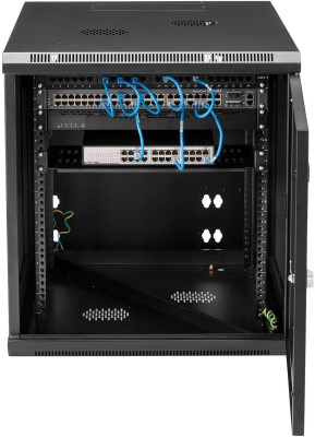 19" Skåp StarTech.com 12U, 610x854x640mm, stående eller väggmonterat, gångjärnsupphängning - Svart#5