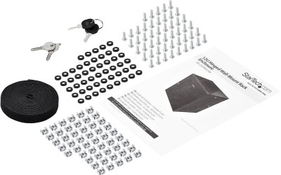 19" Skåp StarTech.com 12U, 610x854x640mm, stående eller väggmonterat, gångjärnsupphängning - Svart#6