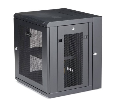 19" Skåp StarTech.com 12U, 610x550x640mm, stående eller väggmonterat, gångjärnsupphängning - Svart#2
