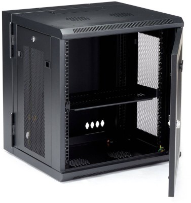 19" Skåp StarTech.com 12U, 610x550x640mm, stående eller väggmonterat, gångjärnsupphängning - Svart#3