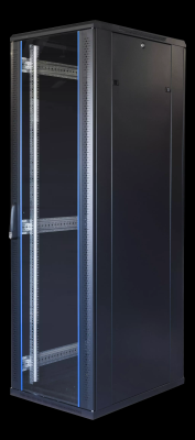 Toten System G, 19" cabinet, 42U, 600x1000, glass metal 800kg
