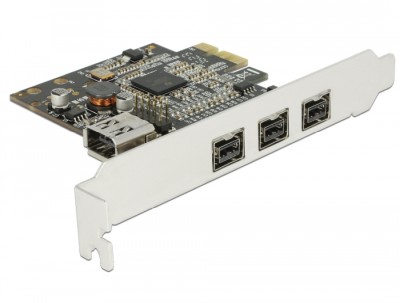 DeLOCK PCI Express Card 3xFireWire800 + 1xFireWire400 (internt)