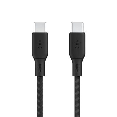 Belkin 100W USB-C to USB-C Braided Cable 3M, Black