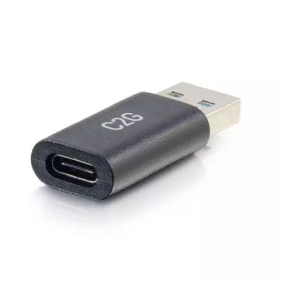 Adapter USB-A hane till hona USB-A svart C2G