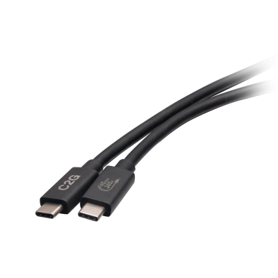 C2G Full Featured USB 4.0 Cable, DP Alt Mode 8K60, 240W PD | USB-C - USB-C | 4.0 | 1m | Svart
