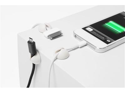 Bluelounge Dock CableDrop Mini 9pack,&nbsp;Hållare för sladdar - Vit